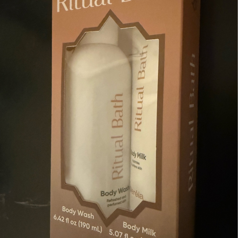 Ritual Bath Women’s Body Wash & Body Milk Set — Cream